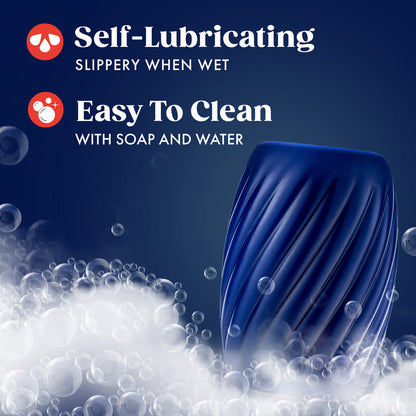 RIZE TURBINE SELF-LUBRICATING STROKER BLUE