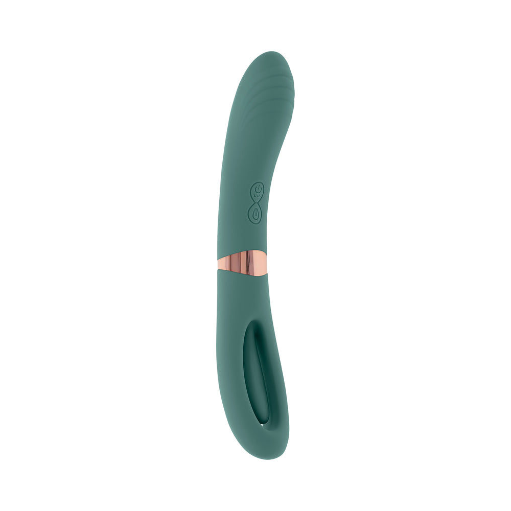EVOLVED CHICK FLICK RECHARGEABLE VIBRATOR WITH FLICKER SILICONE MINT