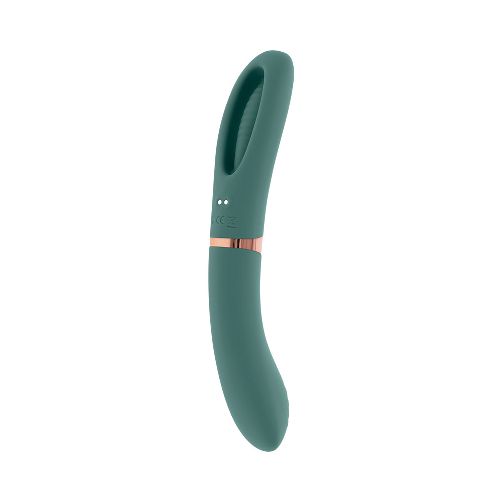EVOLVED CHICK FLICK RECHARGEABLE VIBRATOR WITH FLICKER SILICONE MINT