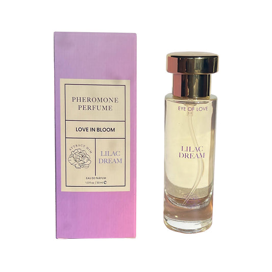 EYE OF LOVE BLOOM ATTRACT HIM PHEROMONE PARFUM LILAC DREAM 1 OZ.