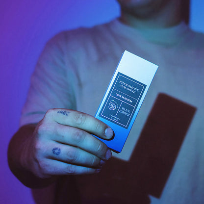 EYE OF LOVE BLOOM ATTRACT HER PHEROMONE PARFUM BLUE EMBER 0.34 OZ.