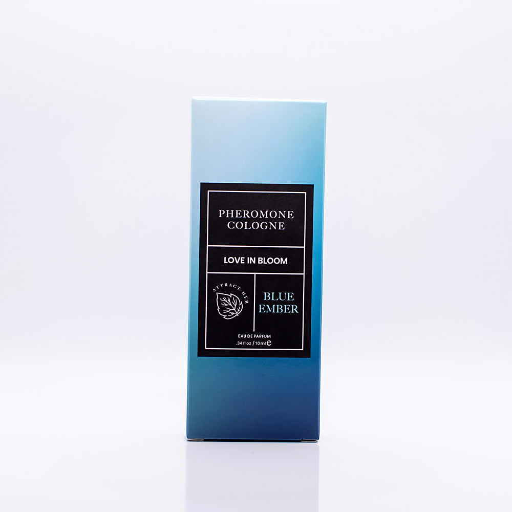 EYE OF LOVE BLOOM ATTRACT HER PHEROMONE PARFUM BLUE EMBER 0.34 OZ.