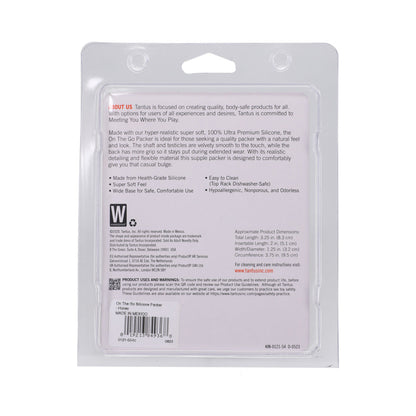 TANTUS - ON THE GO SILICONE PACKER HONEY (CLAMSHELL)