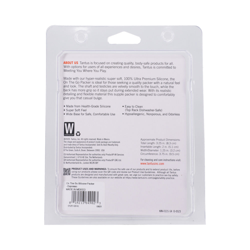 TANTUS - ON THE GO SILICONE PACKER ESPRESSO (CLAMSHELL)