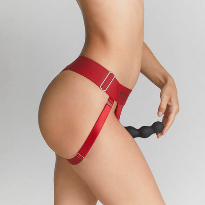 STRAP-ON-ME HARNESS LINGERIE UNIQUE ONE SIZE RED