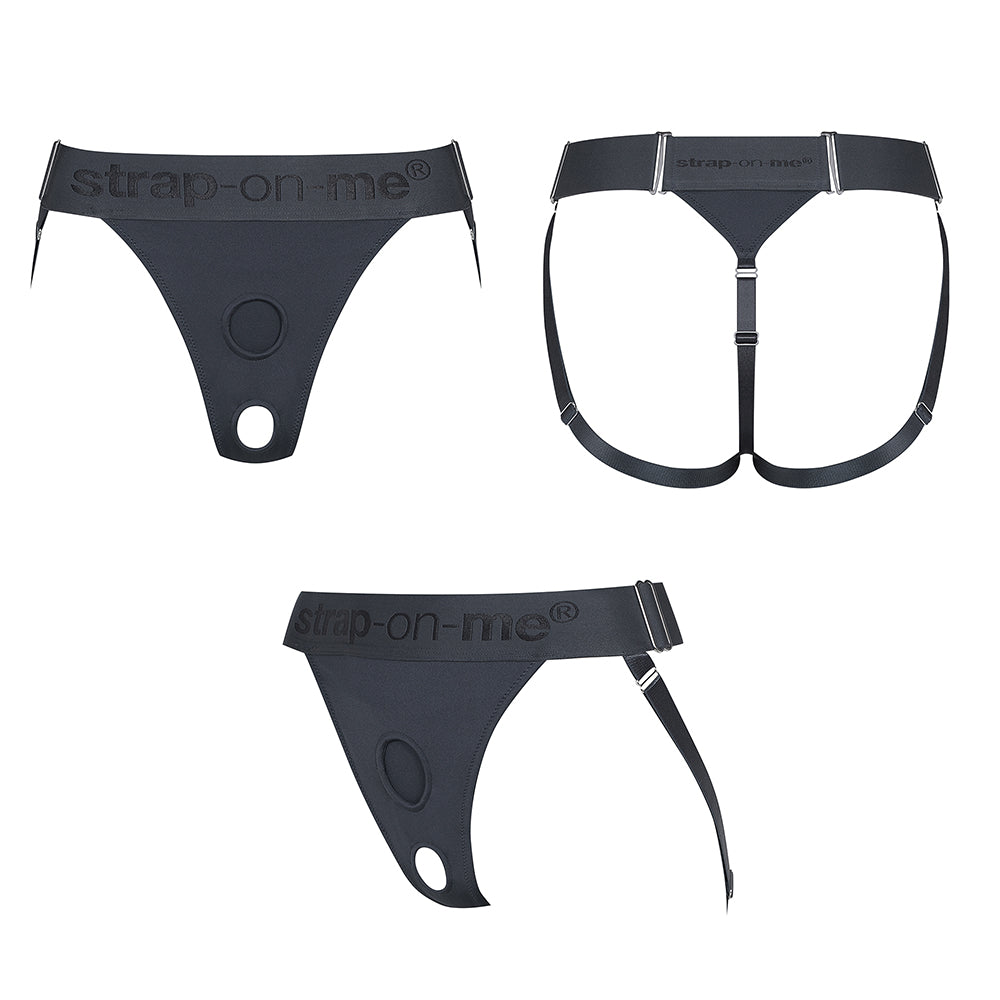 LOVELY PLANET - STRAP-ON-ME HARNESS LINGERIE UNIQUE ONE SIZE GREY