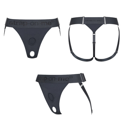 LOVELY PLANET - STRAP-ON-ME HARNESS LINGERIE UNIQUE ONE SIZE GREY