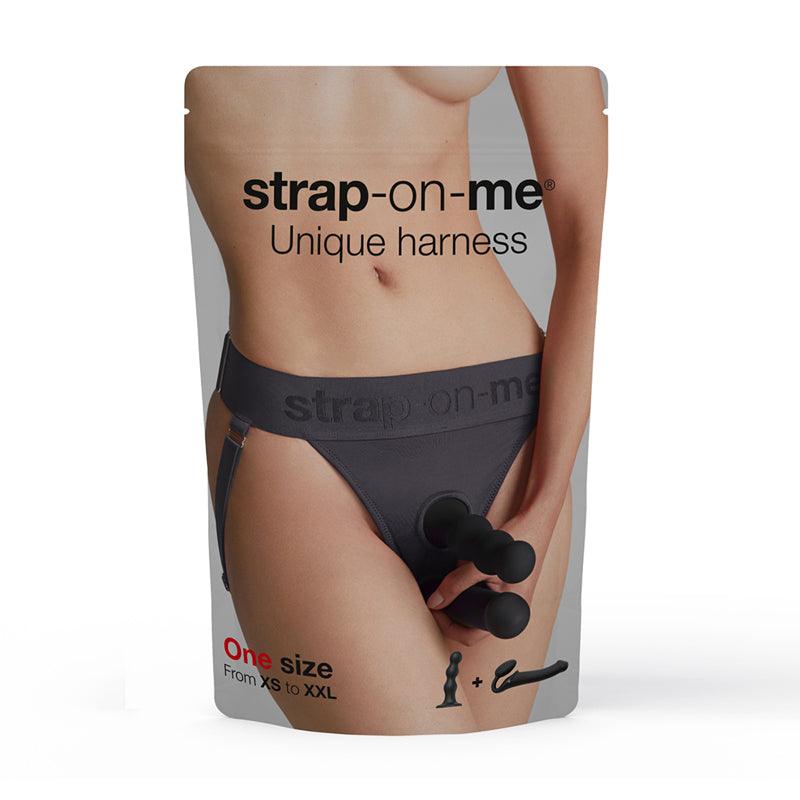 LOVELY PLANET - STRAP-ON-ME HARNESS LINGERIE UNIQUE ONE SIZE GREY