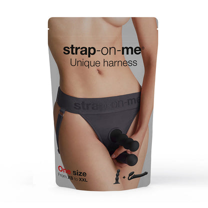 STRAP-ON-ME HARNESS LINGERIE UNIQUE ONE SIZE GREY
