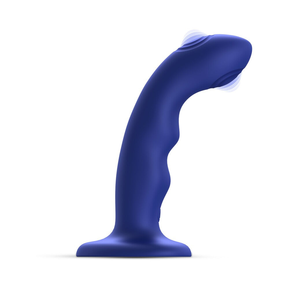 STRAP-ON-ME TAPPING DILDO WAVE NIGHT BLUE