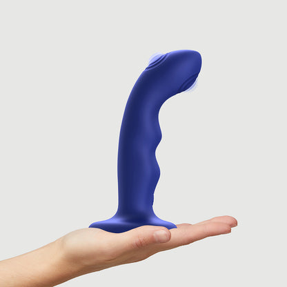 STRAP-ON-ME TAPPING DILDO WAVE NIGHT BLUE