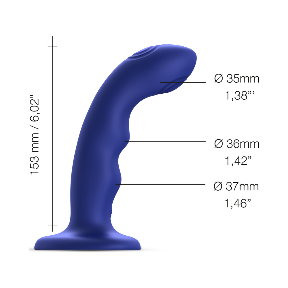 STRAP-ON-ME TAPPING DILDO WAVE NIGHT BLUE