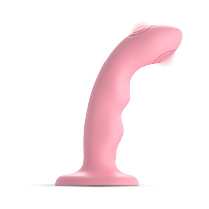 STRAP-ON-ME TAPPING DILDO WAVE CORAL PINK