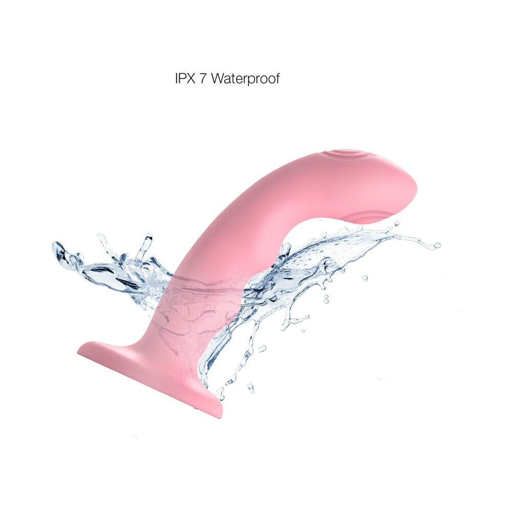 STRAP-ON-ME TAPPING DILDO WAVE CORAL PINK
