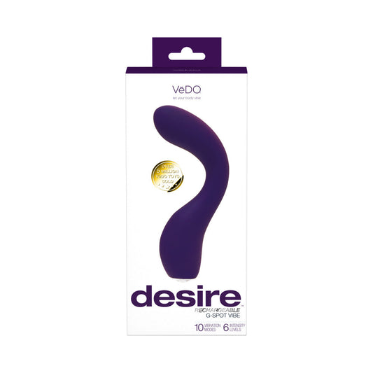 VEDO - DESIRE RECHARGEABLE G-SPOT VIBE PURPLE