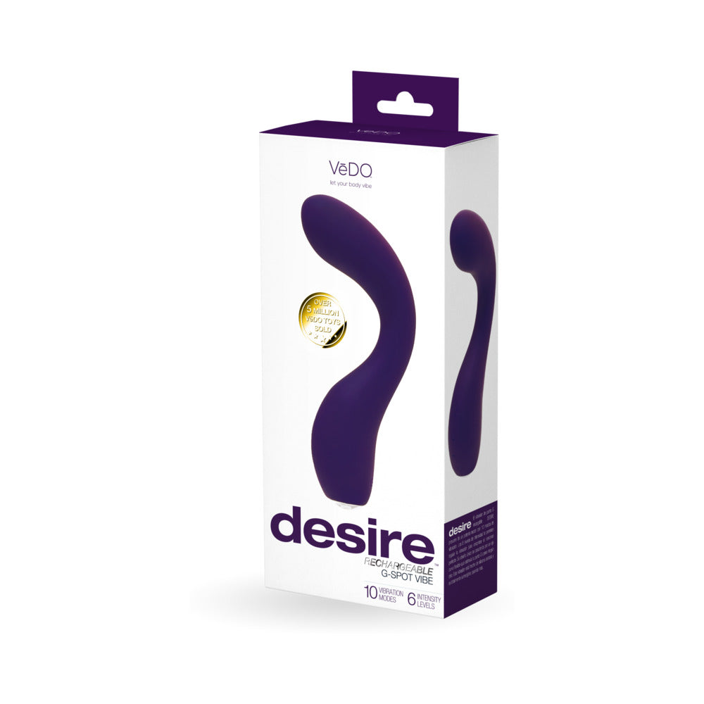 VEDO - DESIRE RECHARGEABLE G-SPOT VIBE PURPLE