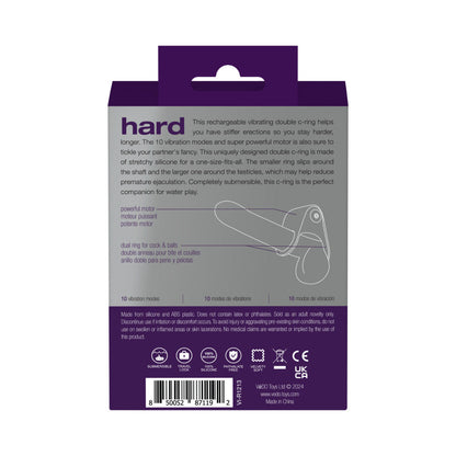 VEDO HARD RECHARGEABLE C-RING PURPLE