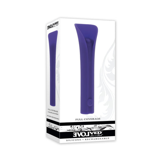EVOLVED FULL COVERAGE RECHARGEABLE BULLET SILICONE PURPLE