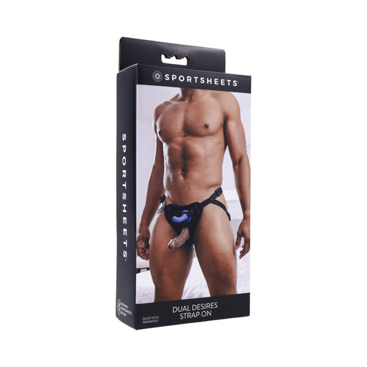 SPORTSHEETS DUAL DESIRES STRAP ON