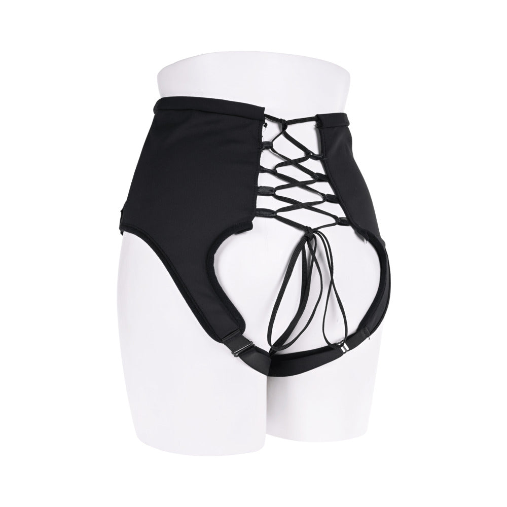 SPORTSHEETS HIGH WAISTED CORSET STRAP ON