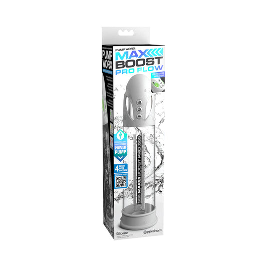 PUMP WORX MAX BOOST PRO FLOW WHITE/CLEAR