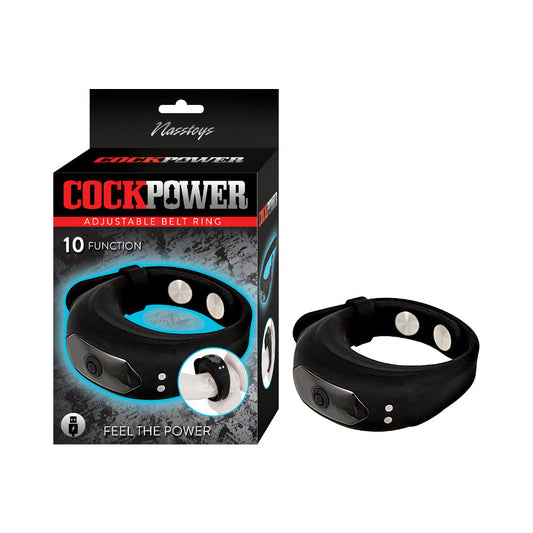 NASSTOYS - COCKPOWER ADJUSTABLE BELT RING BLACK
