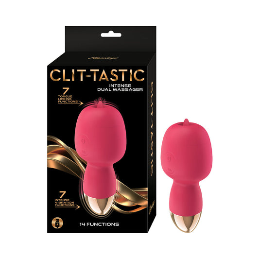 CLIT-TASTIC INTENSE DUAL MASSAGER CORAL