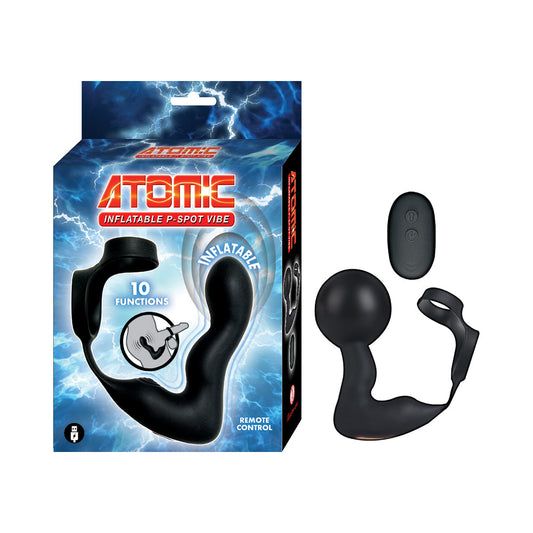 NASSTOYS - VIBRADOR HINCHABLE ATÓMICO PUNTO P NEGRO