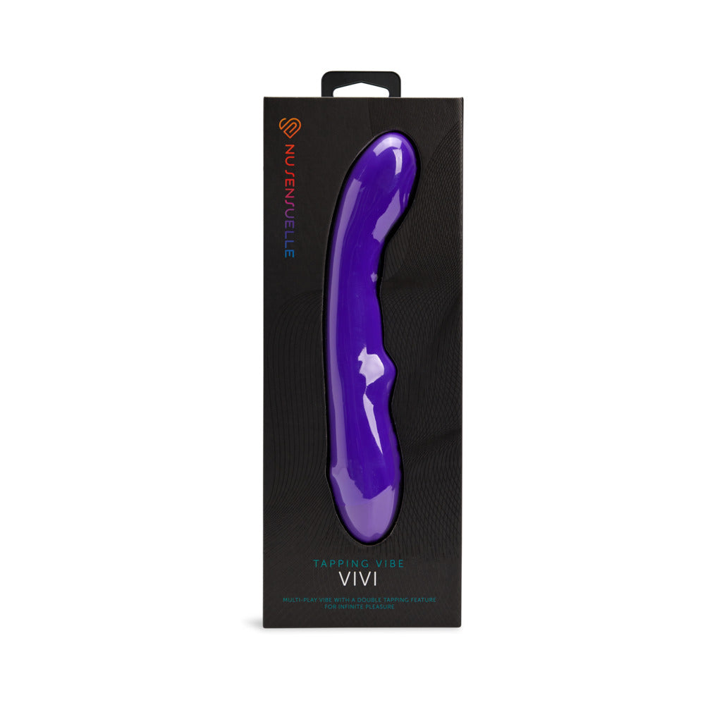 NU SENSUELLE - VIBRADOR DE DOBLE TOQUE VIVI PÚRPURA OSCURO