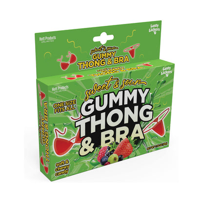 HOTT PRODUCTS - SWEET & SOUR GUMMY THONG AND BRA