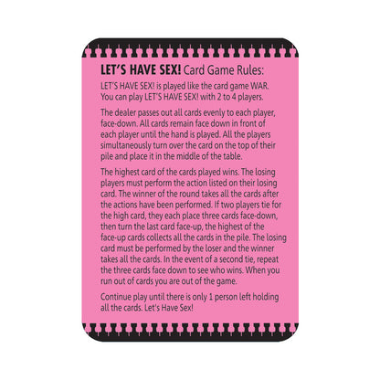 LITTLE GENIE - LET''S HAVE SEX CARD GAME