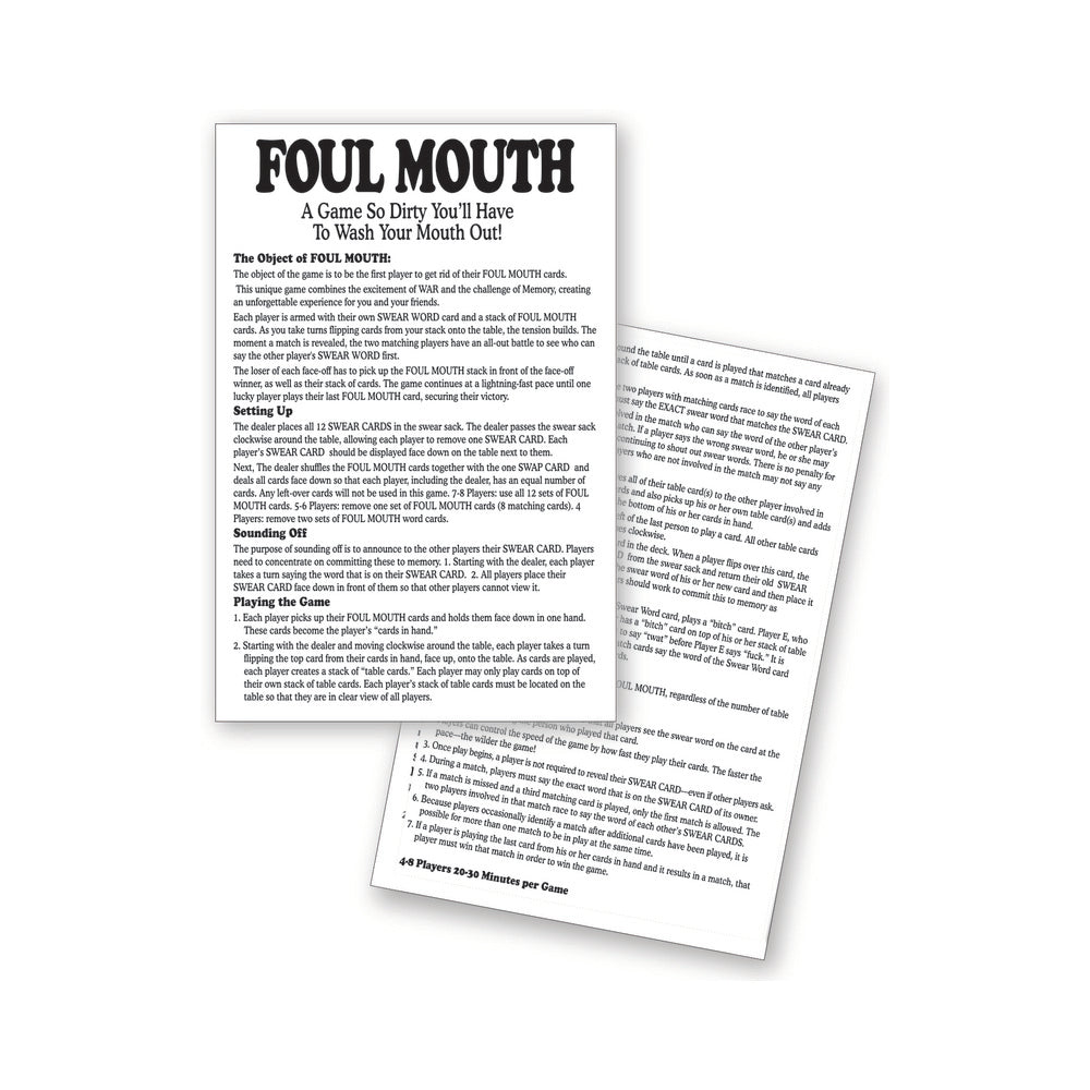 LITTLE GENIE - FOUL MOUTH CARD GAME