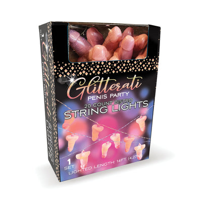 LITTLE GENIE - GLITTERATI PENIS PARTY STRING LIGHTS 14 ''