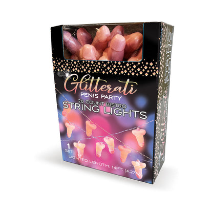 LITTLE GENIE - GLITTERATI PENIS PARTY STRING LIGHTS 14 ''