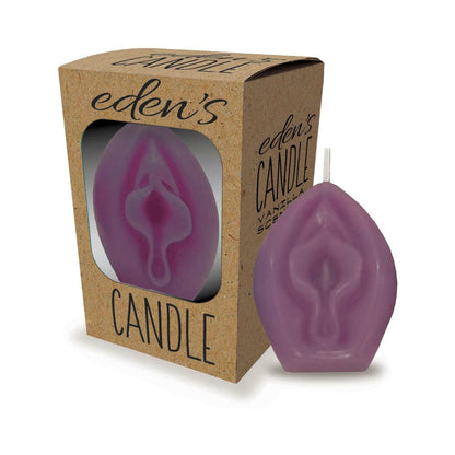 LITTLE GENIE - EDEN''S VAGINA CANDLE EGGPLANT