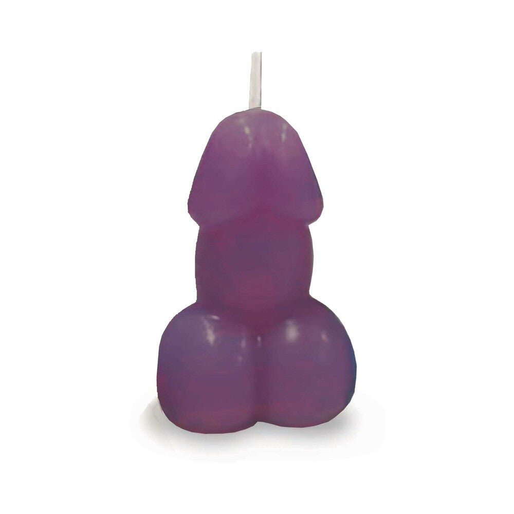 LITTLE GENIE - EDEN''S PENIS CANDLE EGGPLANT