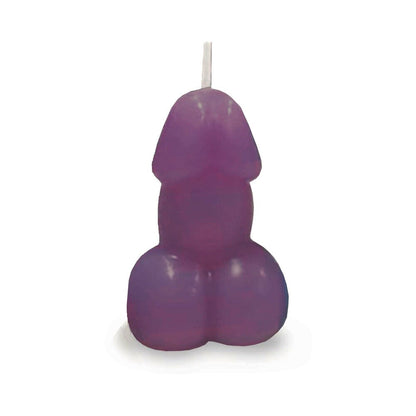 LITTLE GENIE - EDEN''S PENIS CANDLE EGGPLANT