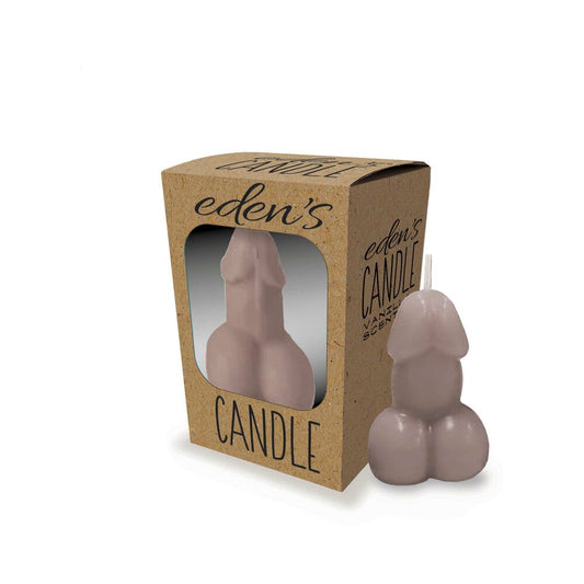 LITTLE GENIE - VELA CON FORMA DE PENE EDEN COLOR TOPO