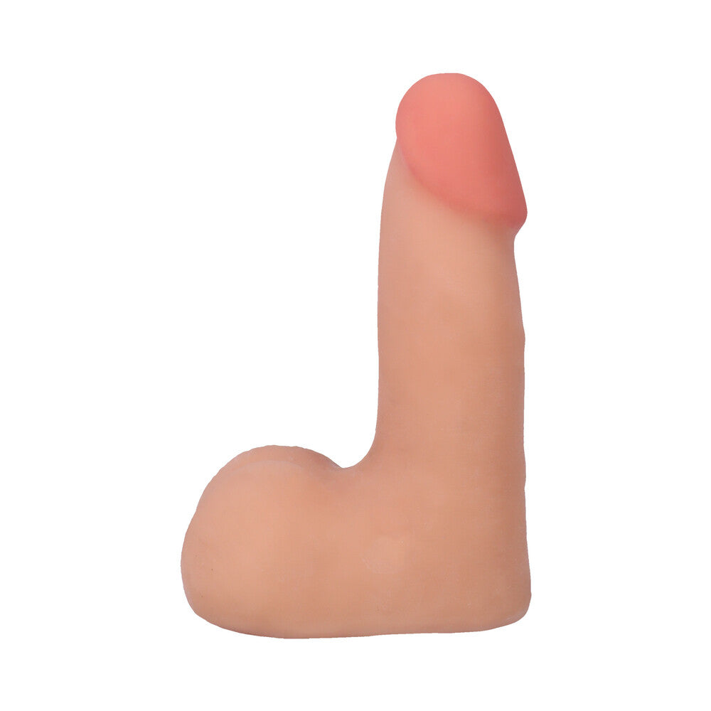 DOC JOHNSON - THE REALISTIC COCK 5 IN. ULTRASKYN VAC-U-LOCK DILDO WITH BALLS VANILLA