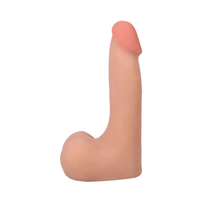 THE REALISTIC COCK 7 IN. ULTRASKYN VAC-U-LOCK DILDO WITH BALLS VANILLA