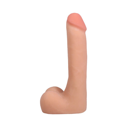 THE REALISTIC COCK 9 IN. ULTRASKYN VAC-U-LOCK DILDO WITH BALLS VANILLA