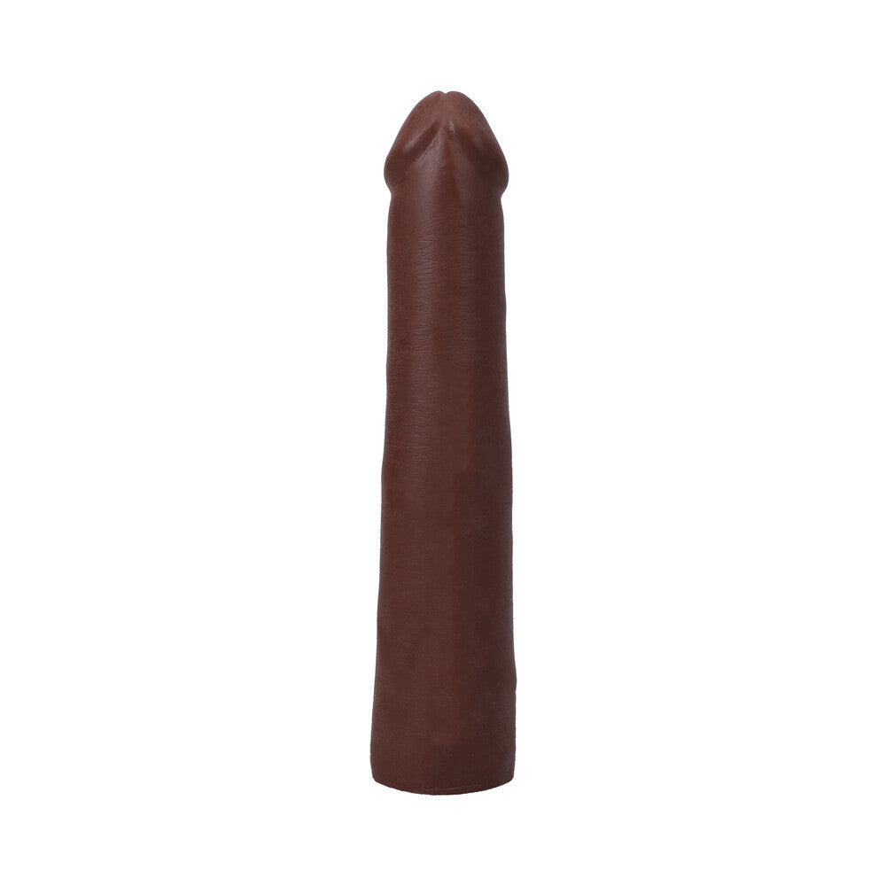 THE REALISTIC COCK 9 IN. ULTRASKYN VAC-U-LOCK DILDO CHOCOLATE