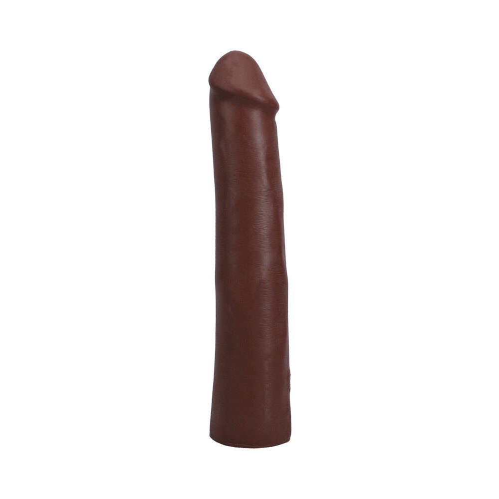 THE REALISTIC COCK 9 IN. ULTRASKYN VAC-U-LOCK DILDO CHOCOLATE