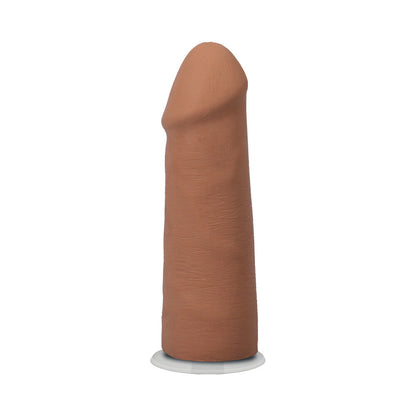 THE REALISTIC COCK 5 IN. ULTRASKYN VAC-U-LOCK DILDO CARAMEL