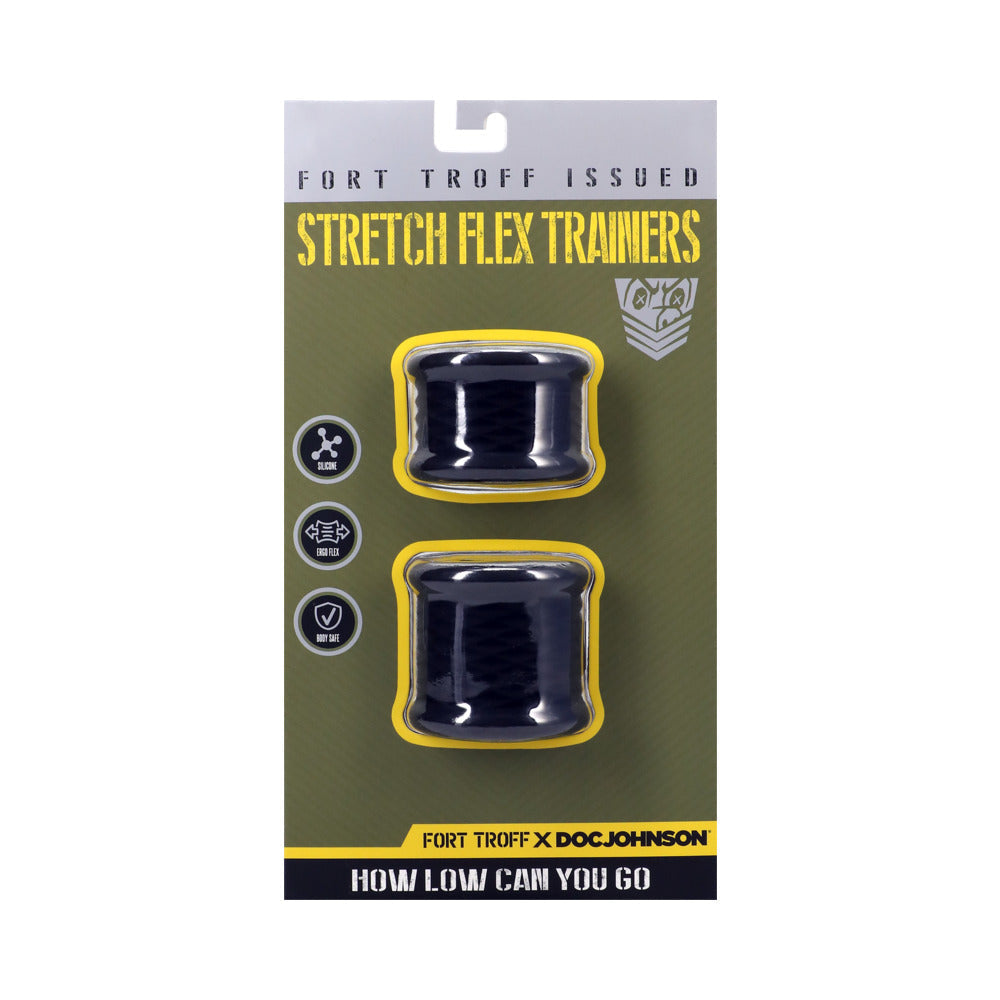 FORT TROFF STRETCH FLEX TRAINERS BLACK