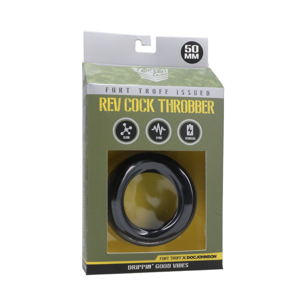 DOC JOHNSON - FORT TROFF REV COCK THROBBER LARGE BLACK