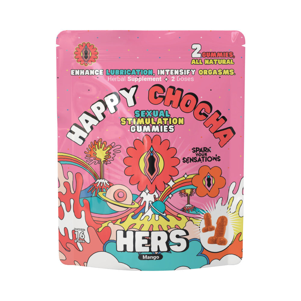 DOC JOHNSON - HAPPY CHOCHA HERS SEXUAL STIMULATION GUMMIES 2-PACK 12-PIECE DISPLAY