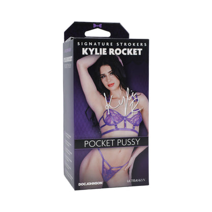 DOC JOHNSON - SIGNATURE STROKERS KYLIE ROCKET ULTRASKYN POCKET PUSSY VANILLA