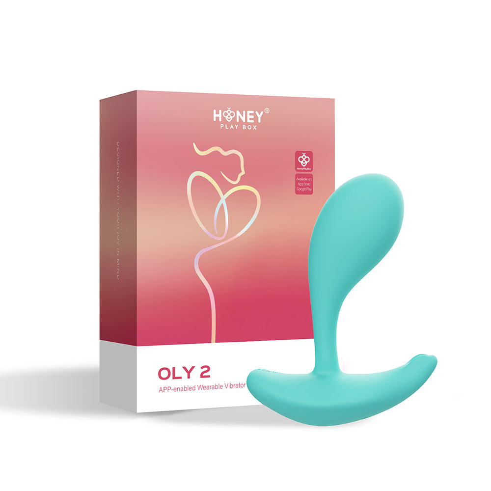 HONEY PLAY BOX - OLY 2 PRESSURE SENSING APP-ENABLED WEARABLE VIBRATOR BLUE