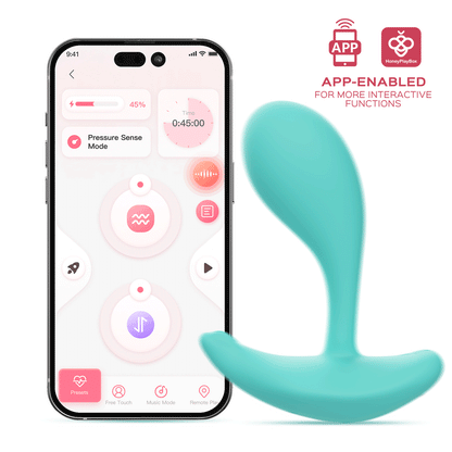 HONEY PLAY BOX OLY 2 PRESSURE SENSING APP-ENABLED WEARABLE VIBRATOR BLUE
